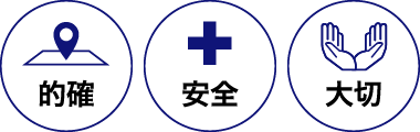 的確・安全・大切